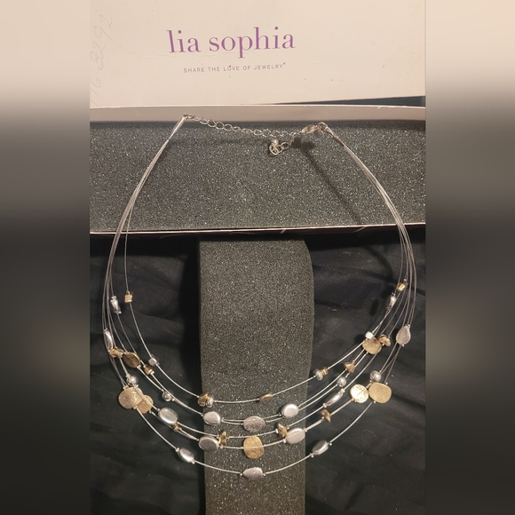 Lia Sophia 7-Tier Necklace - Picture 2 of 3